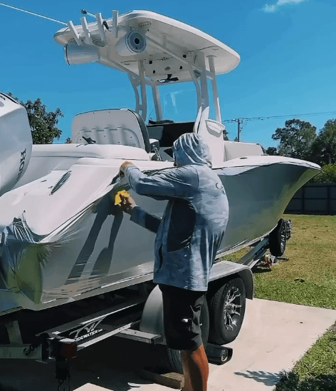 Boat Restyling and Wrap Installation
