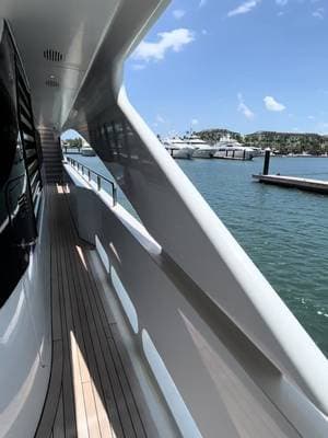 Ocean Wraps TikTok video: Some clips from our 140 foot this week. Covering up areas of the boat in black to give it