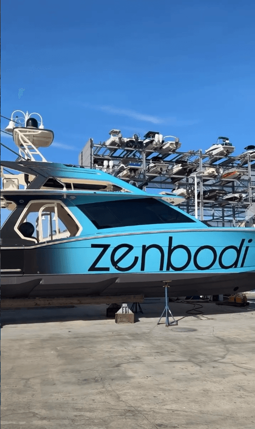 53' HCB Custom Business Boat Wrap