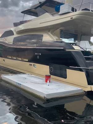 Ocean Wraps TikTok video: 88 ferretti getting wrapped blacked. No matter the size of your boat, give it a fresh loo