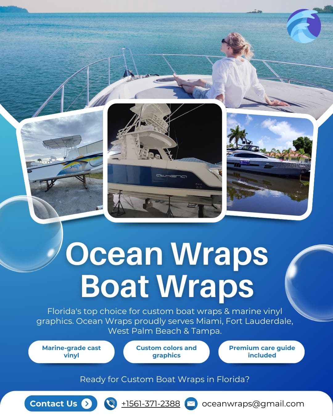 Professional Boat Wraps Tampa | OceanWraps Premium Marine Vinyl Graphics