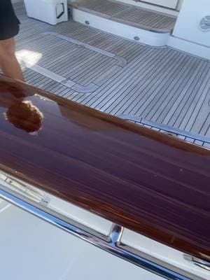 Ocean Wraps TikTok video: 58 sunreef yacht with a teak refinish No matter the size of your boat, give it a fresh lo
