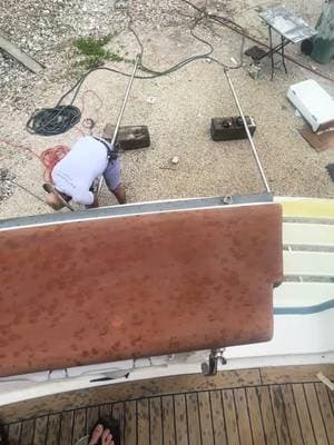 Ocean Wraps TikTok video: Some master wood working on a grogan express. We are using 3m DI-NOC wood to cover up some