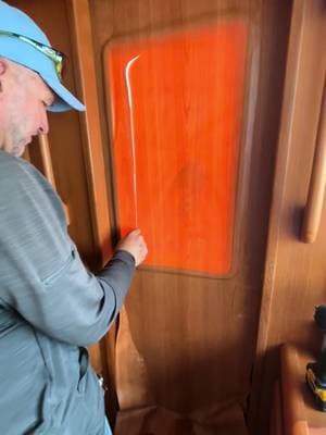 Ocean Wraps TikTok video: Repairing some damaged wood with 3m DINOC No matter the size of your boat, give it a fres